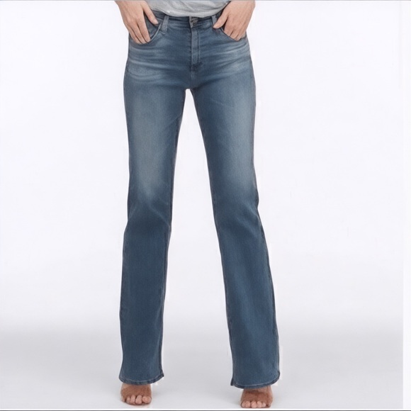 AG Adriano Goldschmied Jeans Womens Size 30 Blue Distressed Boot Cut The Gemini - Picture 1 of 12